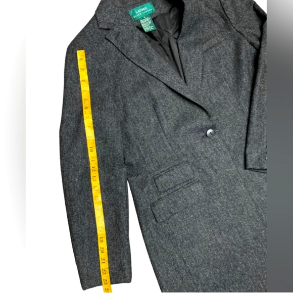 Ralph Lauren 35" Wool Blazer longline Jacket Coat - Picture 9 of 10